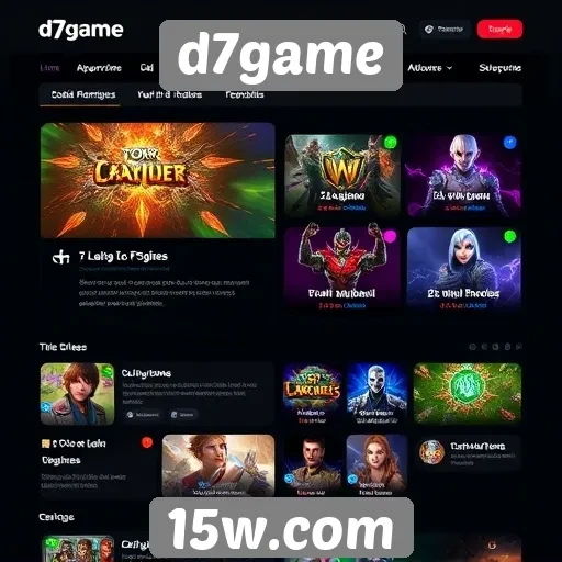 Análise das principais funcionalidades do site d7game
